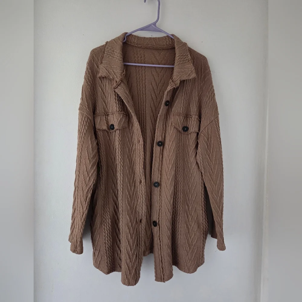 Tan Cardigan - Picture 2 of 4
